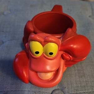 Disney Sebastian Red Crab Character Mug vintage